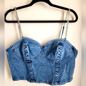 Guess Deim bustier top